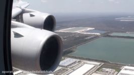 Massive And Smooth HD Airbus A380 Landing In Miami Florida On Lufthansa