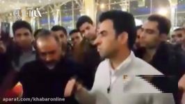 خداحافظی محسن ترکی داوری حرفه ای در فرودگاه مشهد