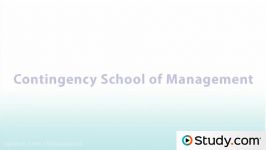 Contingency School of Management