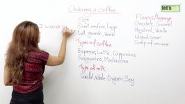 English Lessons – How to order a coffee in English Free Spoken English lessons