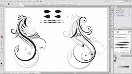 How to make simple Swirls and Floral Elements for a Wedding  Adobe Illustrator Tutorial