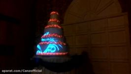 wedding cake video mapping bali indonesia