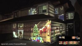 christmas house projection mapping