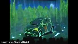 Opel 3D video mapping projection on a car