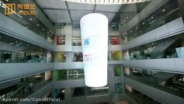 transparent LED display project  Eye of SINA from AuroLED