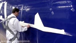 Time lapse video of Boeing painting a 747 into Seahawks colors