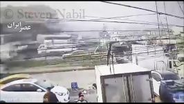 لحظه وقوع انفجار تروریستی در بغداد