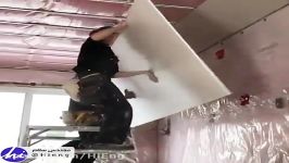 مفید مختصر روش اجرای پانل های گچی سقفی