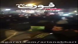 عزاداری مردم در مقابل بیمارستان عزا عزاست امروز؛ روز عزاست امروز جمهوری اسلامی..