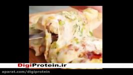 نان پنیر به همراه گوشت سرخ شده  Digiprotein.ir