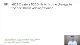 TIP #015 Create a TODO file to list the changes for the next board version
