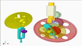 Cam and gear mechanism 6