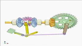 Bevel gear clutch for changing rotation direction 2