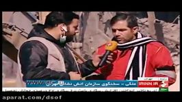 لحظه خروج پیکر چهارمین آتش نشان آوار پلاسکو