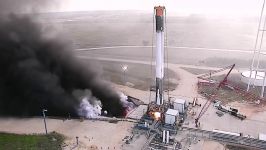 تست سوخت موشک Falcon 9 شرکت SpaceX