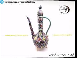 مینا کاری روی سفال گالری صنایع دستی فردوس قزوین