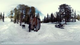 Living Off The Grid In A Snowboarder’s Tiny Cabin 360 Video