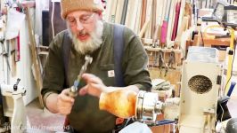 Turning an End Grain Honey Locust Pot   with Sam Angelo