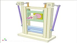 Press of two coaxial sliders 1