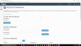 نحوه ساخت دیتابیس در هاست سی پنل