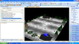 Simulation software dialux  outdoor