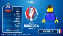 Euro 2016 Final Portugal vs France 1 0 Film in Lego Football Highlights 