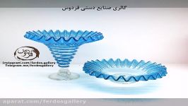 هنر ایرانیشیشه فوتی دست ساز صنایع دستی فردوس قزوین