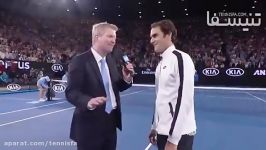 مصاحبه راجر فدرر نیمه نهایی تنیس آزاد استرالیا 2017