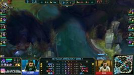 FLY vs CLG Highlights Game 2 NA LCS 2017 Spring W2D1 FlyQuest eSports vs Counter Logic Gaming