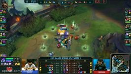 FLY vs CLG Highlights Game 1 NA LCS 2017 Spring W2D1 FlyQuest eSports vs Counter Logic Gaming