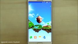 Flying islands live wallpaper for Android phones and ta