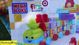 Unboxing Mega Bloks Learn how to count Train 1 2 3 Counting Train