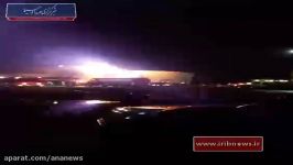 آتش سوزی در پالایشگاه شهید تندگویان تهران