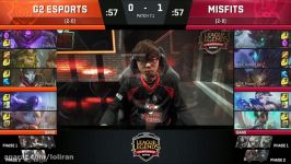 MSF vs G2 Highlights Game 2 EU LCS 2017 Spring W2D3 Misfits vs G2 Esports