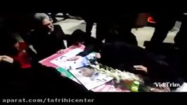 وداع خانواده های شهدای آتش نشان پیکر قهرمانان پلاسکو