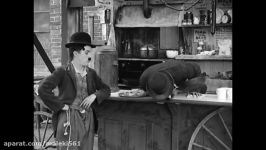 Charlie Chaplin and his brother Sydney in a scene from A Dogs Life 1918