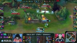 KBM vs CNB Highlights Game 1 CBLOL Spring 2017 W2D2 KaBuM e sports vs CNB e Sports