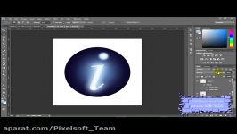 آموزش پروژه محور ساخت آیکن دکمه Info در فتوشاپ