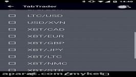 TabTrader Android app screencast