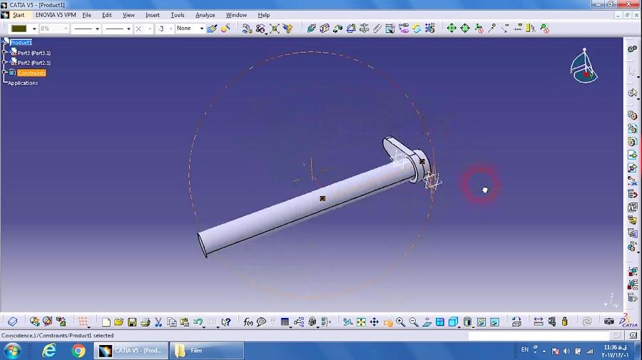 آموزش محیط DMU Kinematics در کتیا متحرک سازی لوله ای