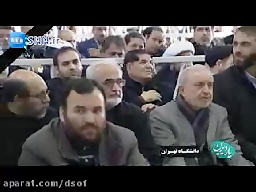 هاشمی رفته دار دنیا... مداحی در مراسم تشییع هاشمی