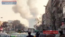 آتش سوزی در ساختمان پلاسکوی تهران