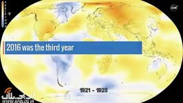 روند گرم شدن زمین در 130 سال گذشته، 2016 گرم ترین سال