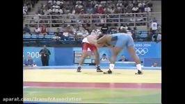 2004 Olympic Games Wrestling FS 96kg Heydari vs Cormie