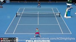 تنیس سرنا ویلیامز  بلیندا بنچیچ تنیس آزاد استرالیا2017