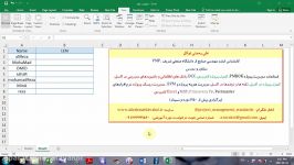 آموزش اکسل فرمول نویسی تابع LEN