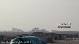 بمباران شدیدمواضع داعش در اطراف فرودگاه نظامی دیرالزور