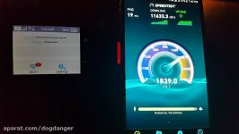 تست سرعت 4G ایرانسل 11.5 مگابایت مودم Netgear 790S