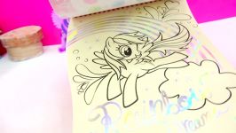 My Little Pony Paintfolio Watercolor MLP Water Color Paint Art Poster Book  Cookieswirlc Video