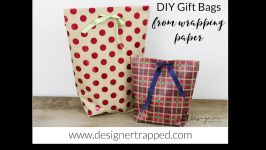 How to make gift bags from wrapping paper